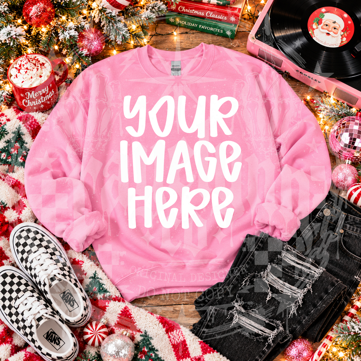 GILDAN PINK BLANK MOCKUP- DIGITAL DOWNLOAD
