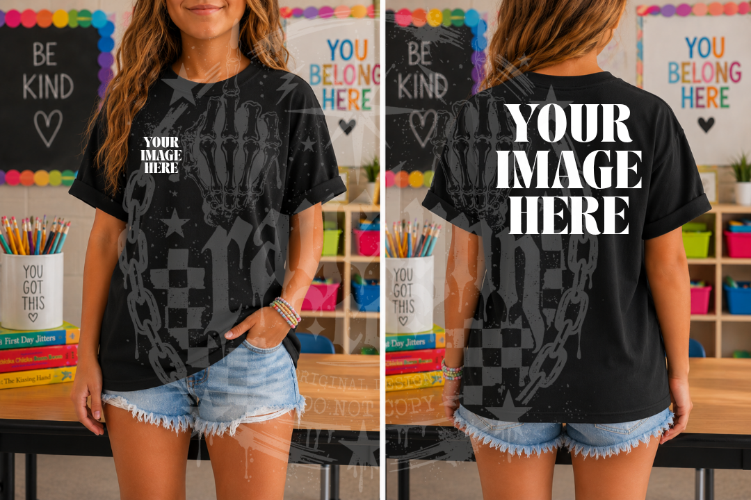 COMFORT COLOR BLACK BLANK MOCKUP- DIGITAL DOWNLOAD