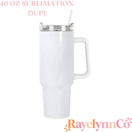 WHITE STANLEY DUPE- 40 OZ LIMITED QUANTITY