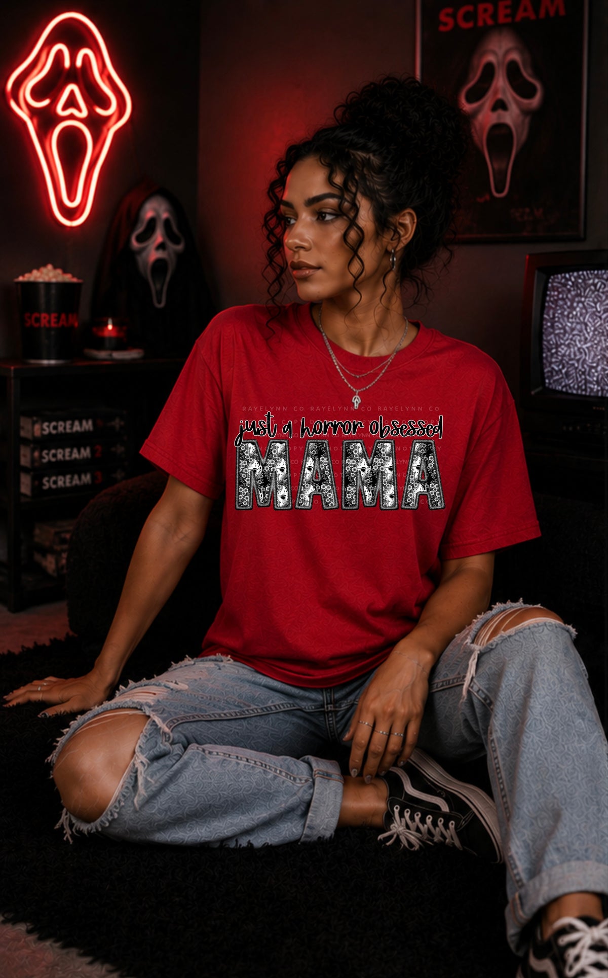 HORROR OBSESSED MAMA -DTF TRANSFER