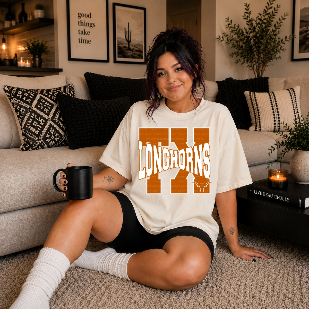 TX LONGHORNS-DTF TRANSFER