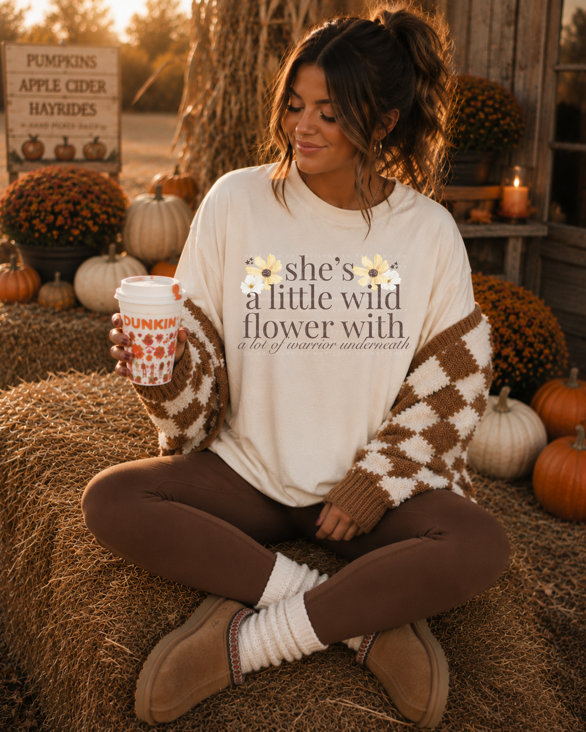 SHE’S A LITTLE WILDFLOWER -DTF TRANSFER