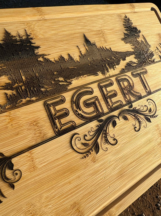 LASER ENGRAVED CUTTING BOARD