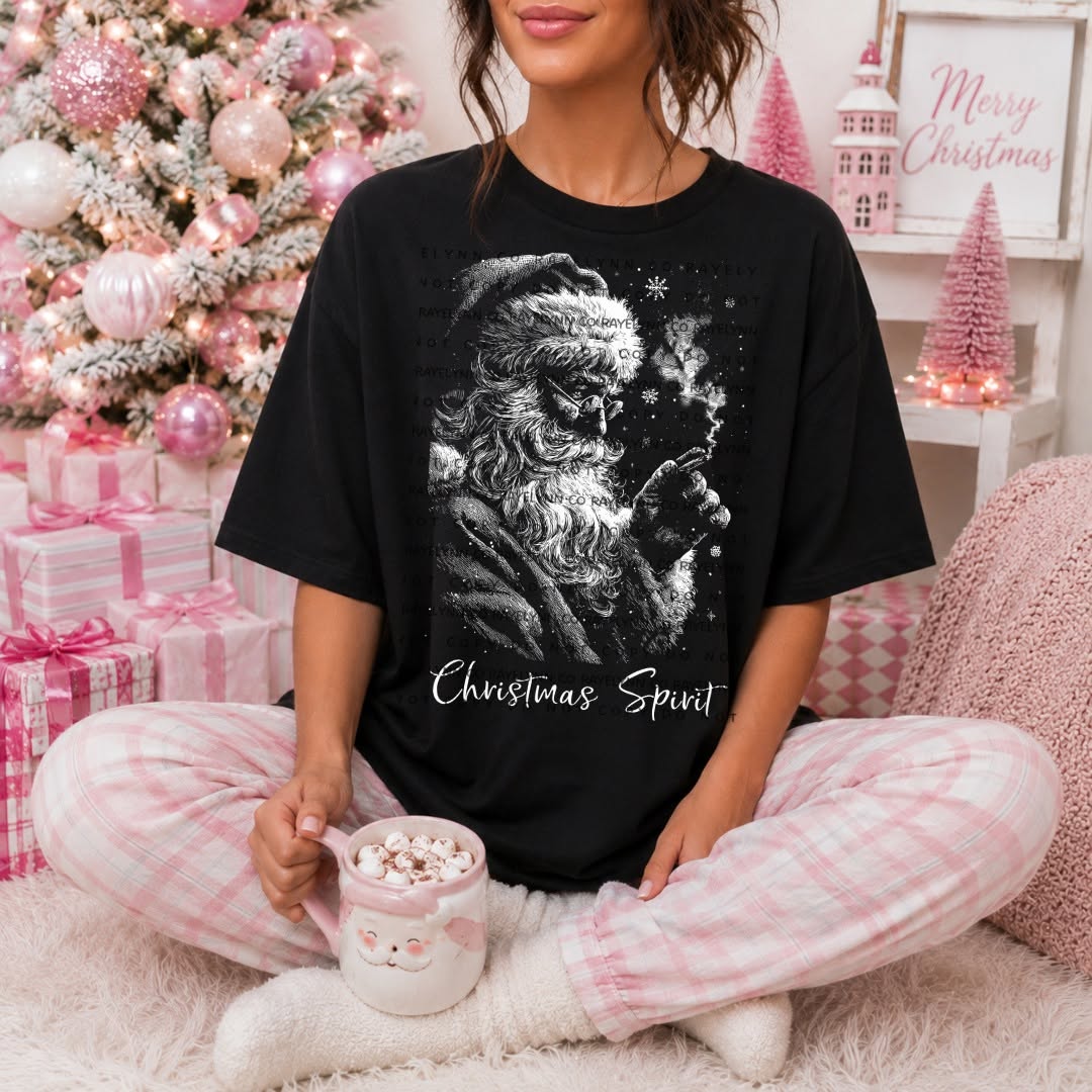 SANTA CHRISTMAS SPIRIT- DTF TRANSFER