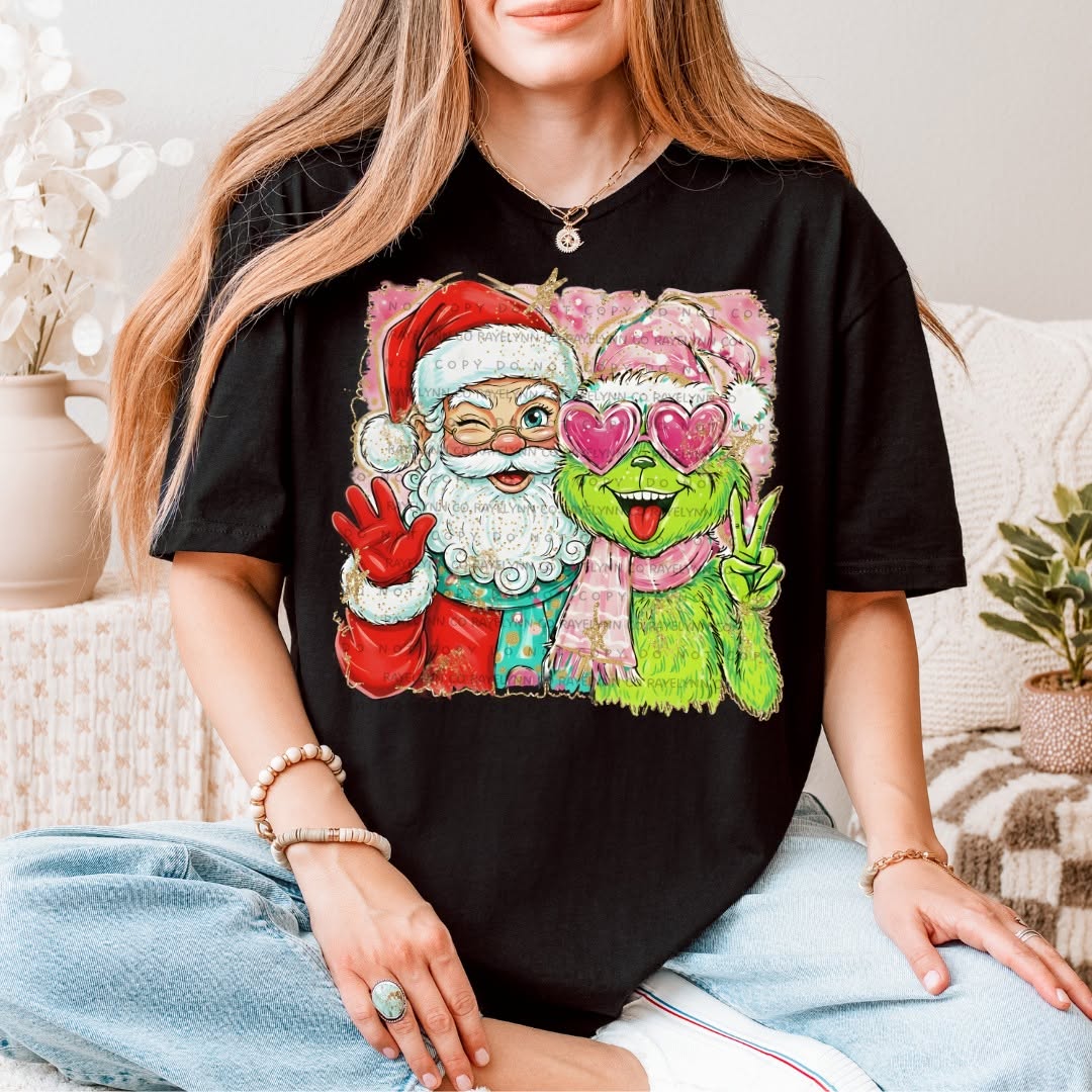 CHRISTMAS SELFIE- DTF TRANSFER