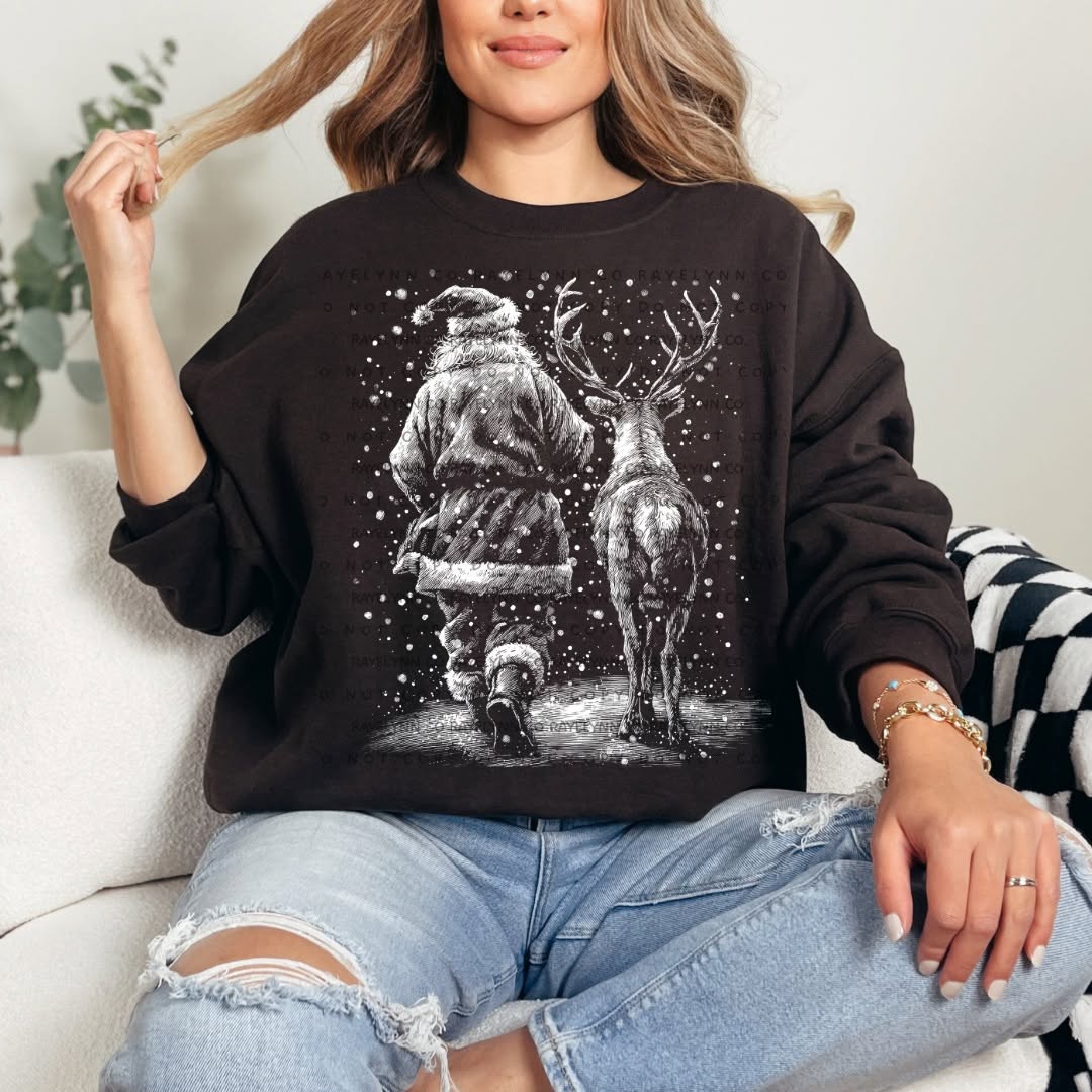 SANTA & DEER- DTF TRANSFER