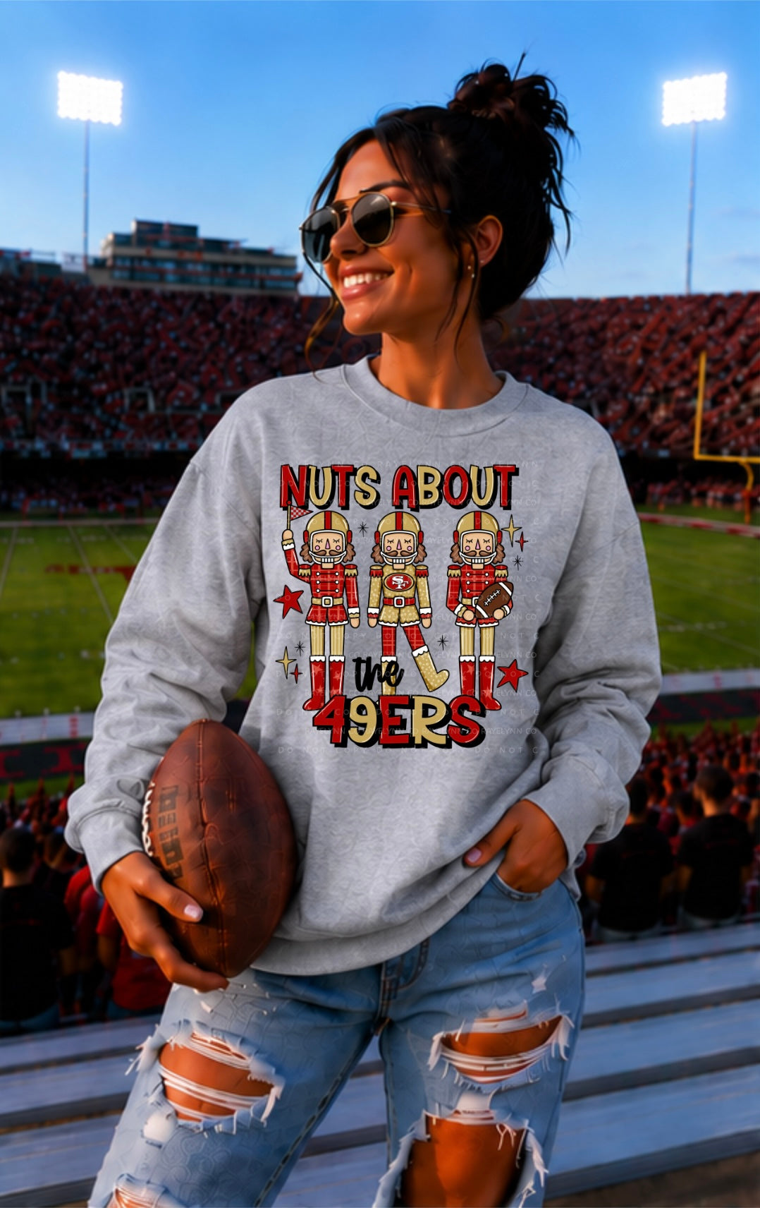NUTS ABOUT THE 49ERS -DTF TRANSFER