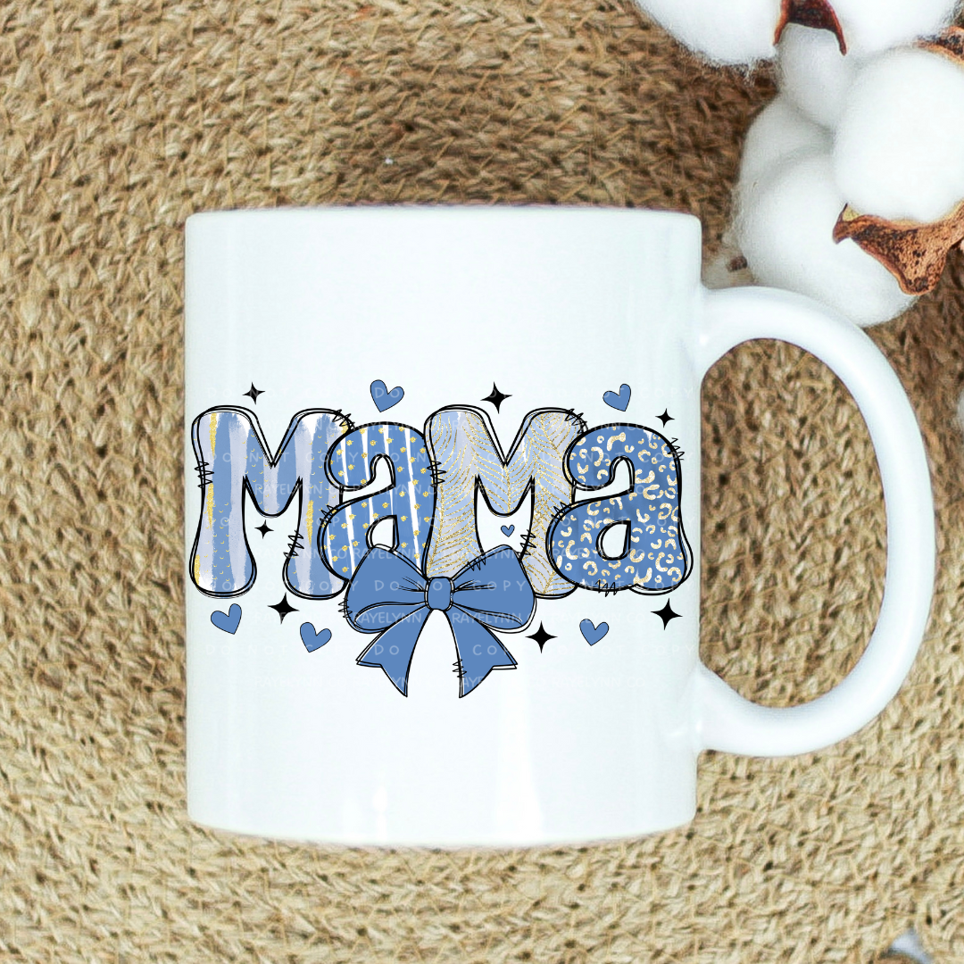 BLUE MOM- UV DTF DECAL