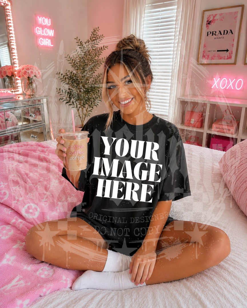 COMFORT COLOR BLACK BLANK MOCK UP- DIGITAL DOWNLOAD