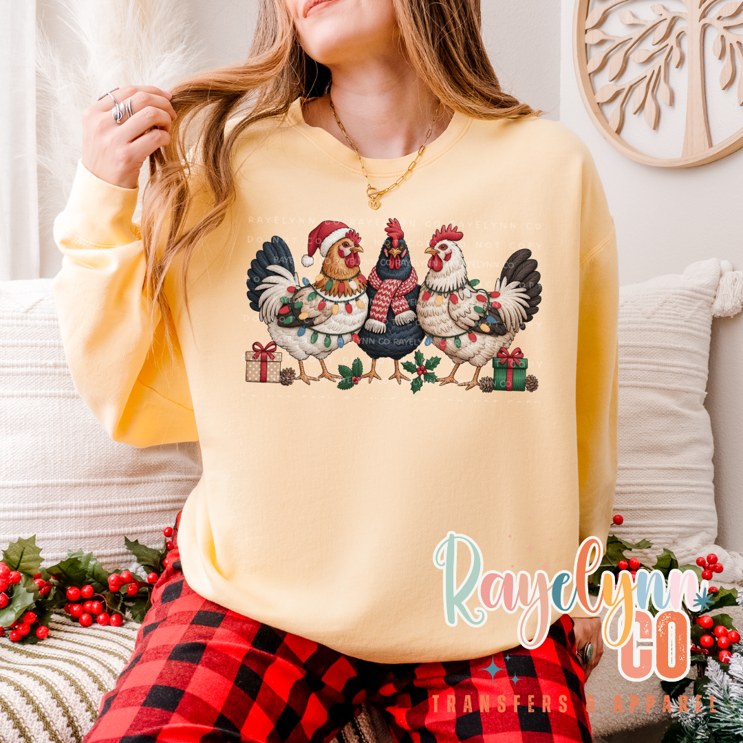 CHICKEN CHRISTMAS- DTF TRANSFER