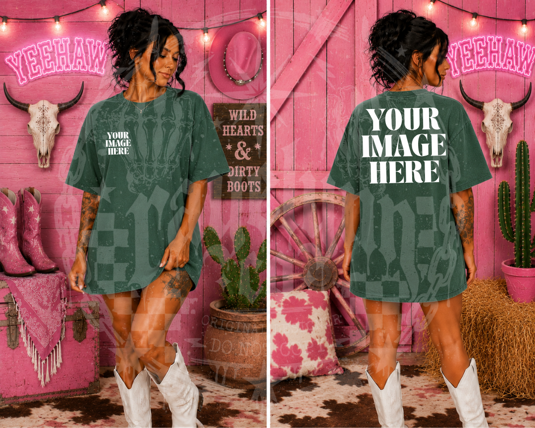 COMFORT COLOR PINE GREEN BLANK MOCKUP- DIGITAL DOWNLOAD