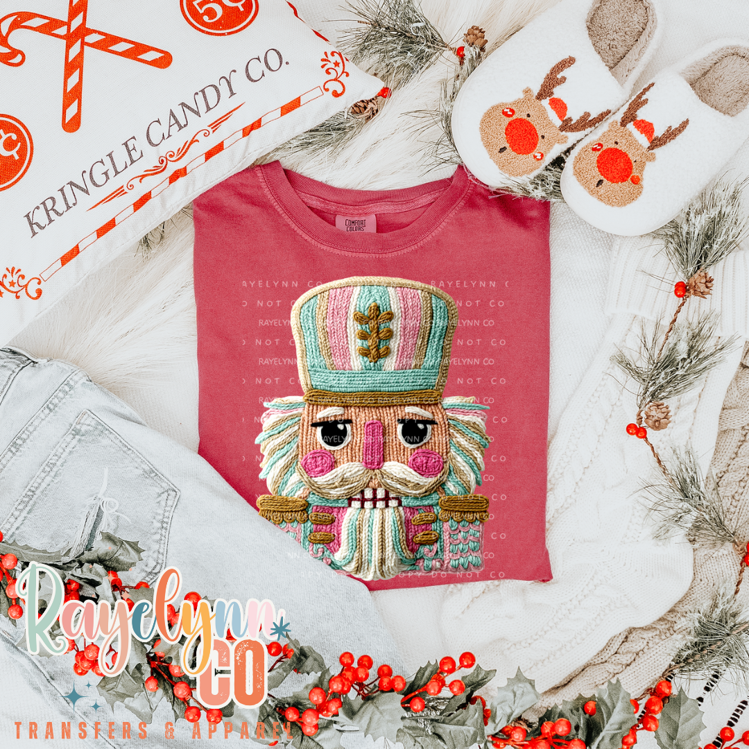 FAUX CROCHET NUTCRACKET- DTF TRANSFER