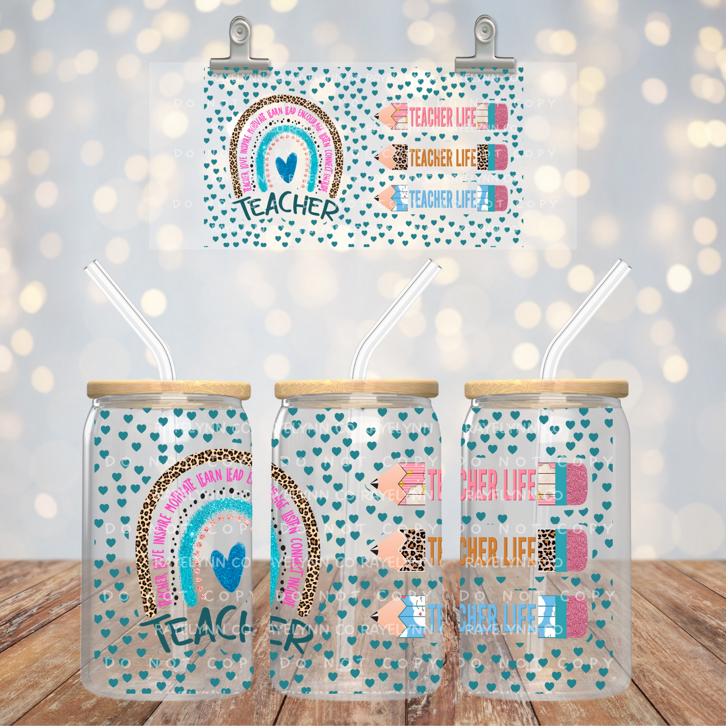 TEACHER LIFE- UV DTF WRAP