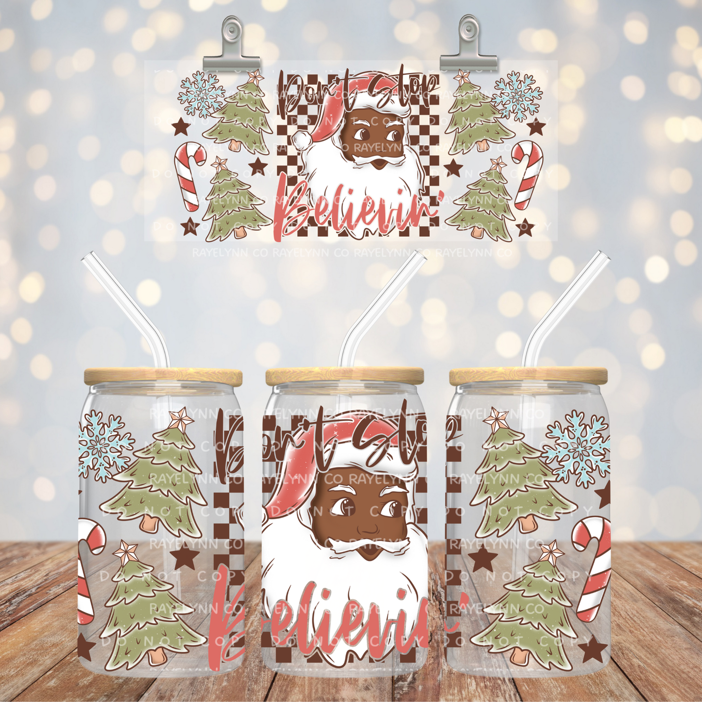 DON'T STOP SOC- UV DTF WRAP