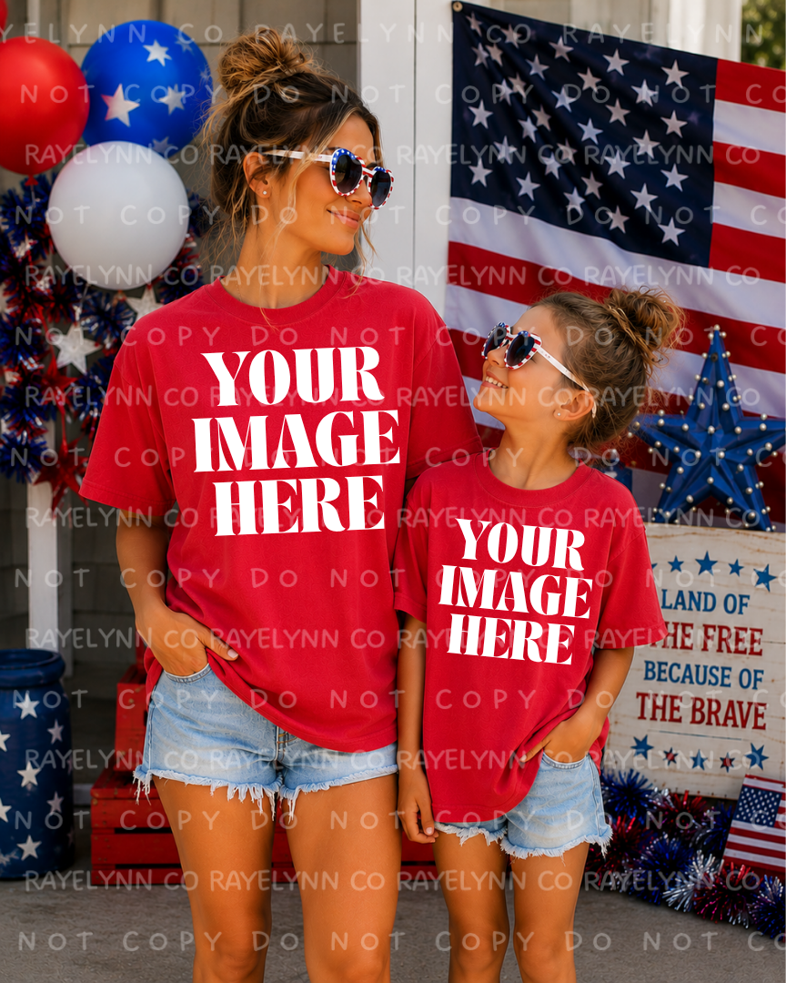 COMFORT COLOR RED BLANK MOCK UP- DIGITAL DOWNLOAD
