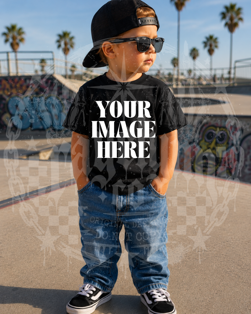 GILDAN BLACK BLANK MOCKUP- DIGITAL DOWNLOAD