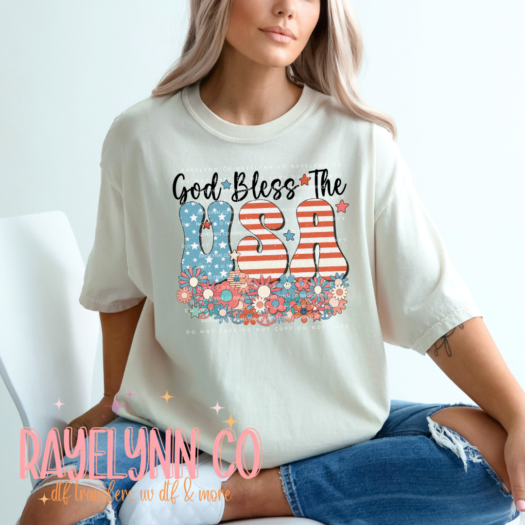 GOD BLESS- DTF