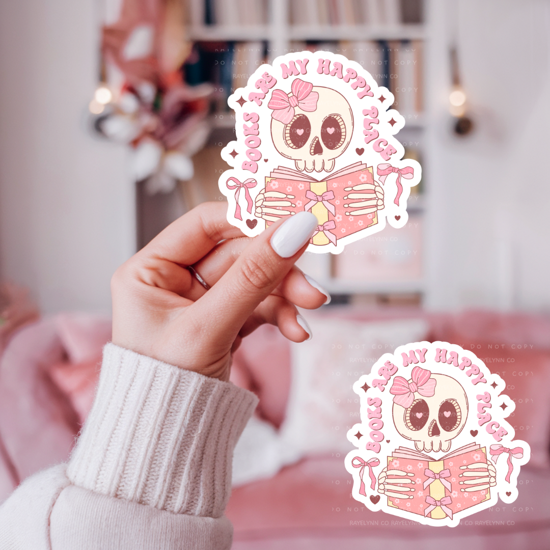 HAPPY PLACE- DYE CUT STICKER