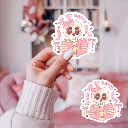 HAPPY PLACE- DYE CUT STICKER