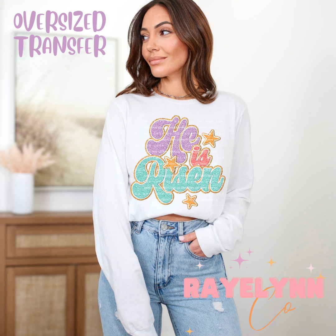 RISEN FAUX (OVERSIZED)- DTF