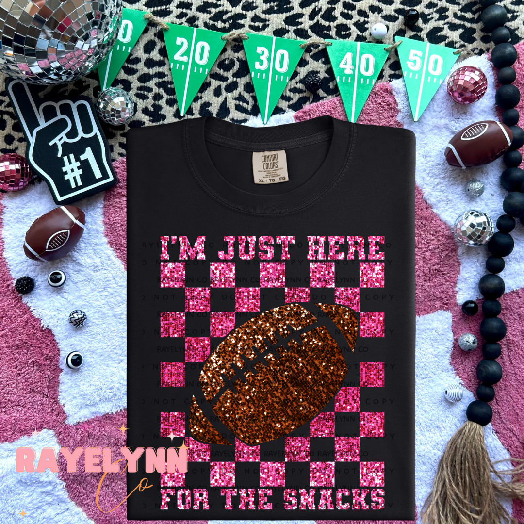 HERE FOR THE SNACKS- DTF