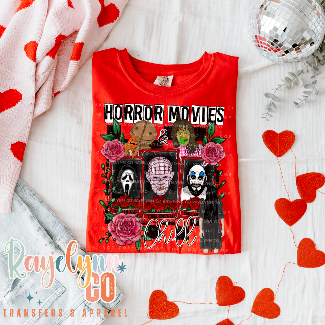 HORROR MOVIES & CHILL- DTF TRANSFER