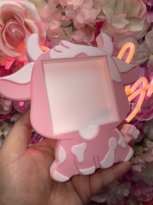 PINK COW STICKY NOTE HOLDER-3D PRINTED