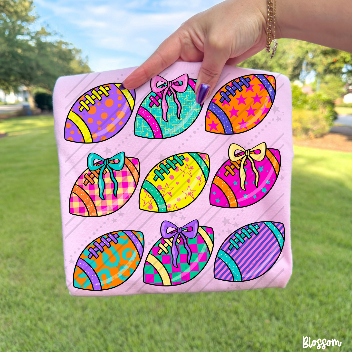 COLORFUL FOOTBALL VIBES- DTF TRANSFER