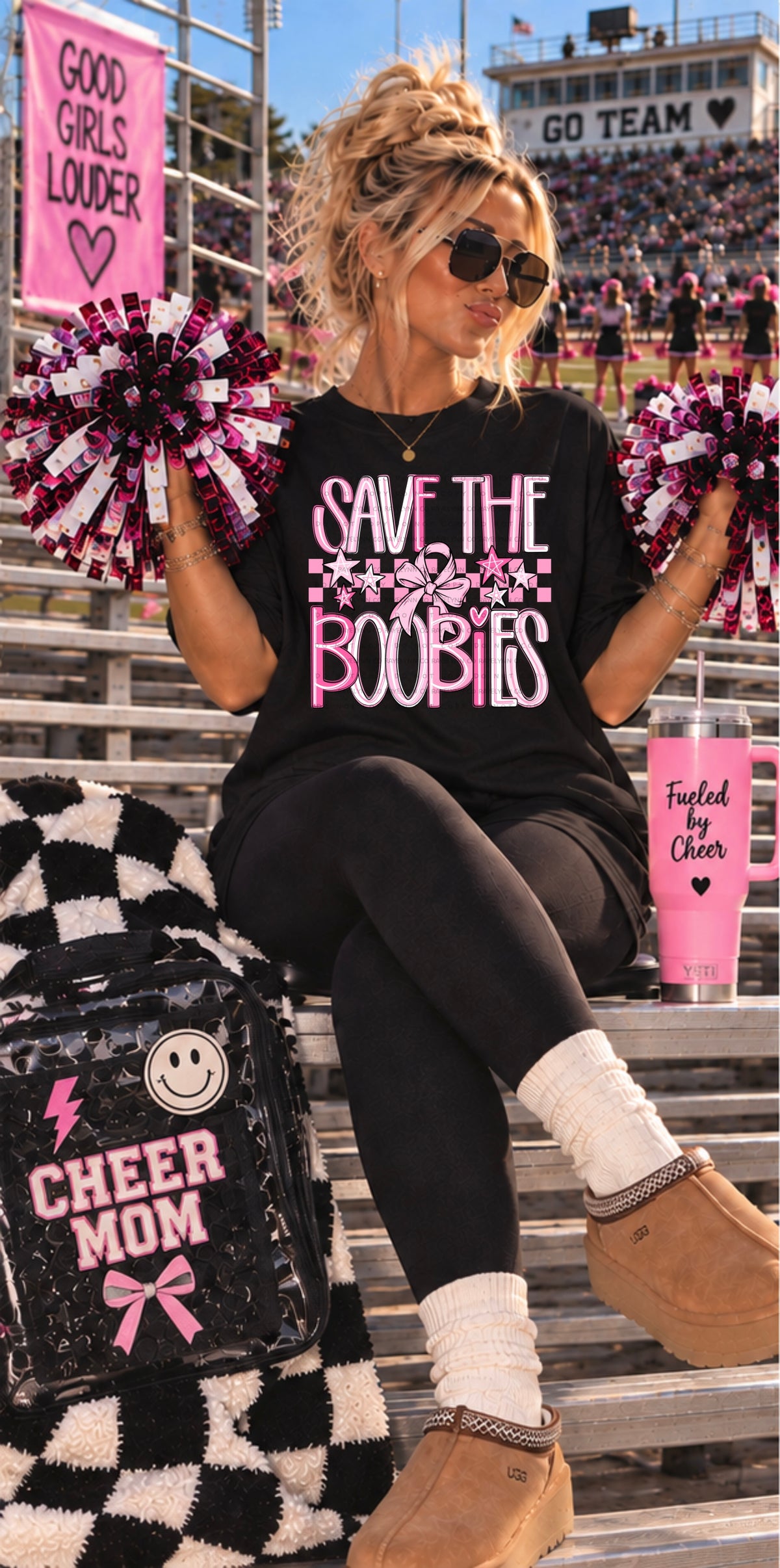 SAVE THE BOOBIES-DTF TRANSFER