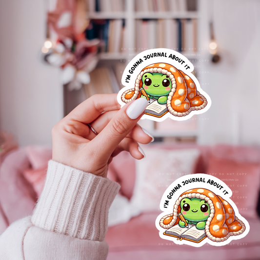 JOURNAL ABOUT IT- DYE CUT STICKER