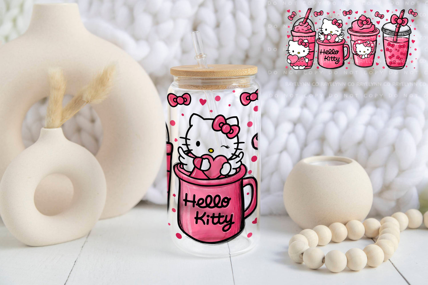 HERE KITTY KITTY- UV DTF WRAP