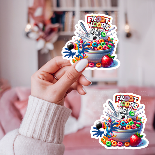 LOOPS- DYE CUT STICKER