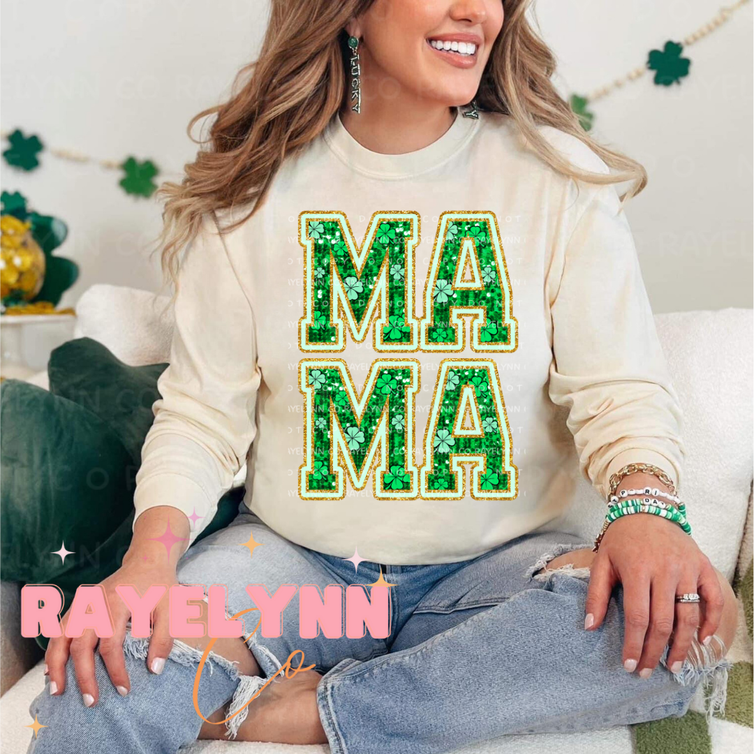 MAMA GREEN FAUX- DTF