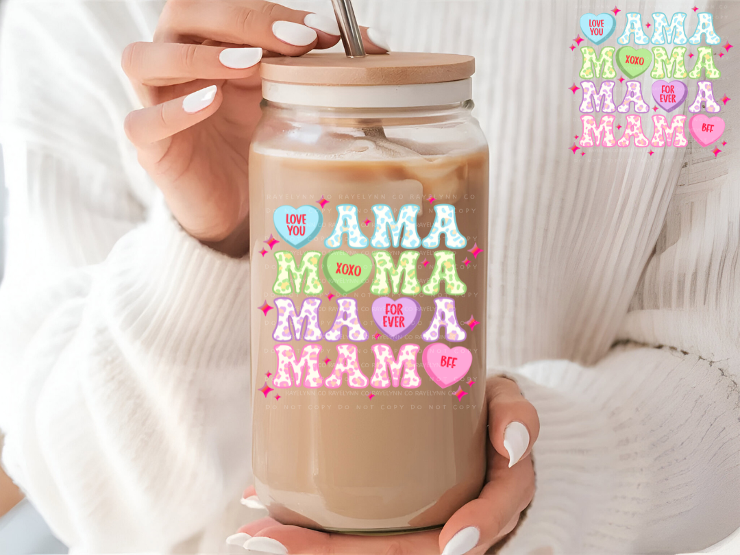 MAMA STACKED- UV DTF DECAL