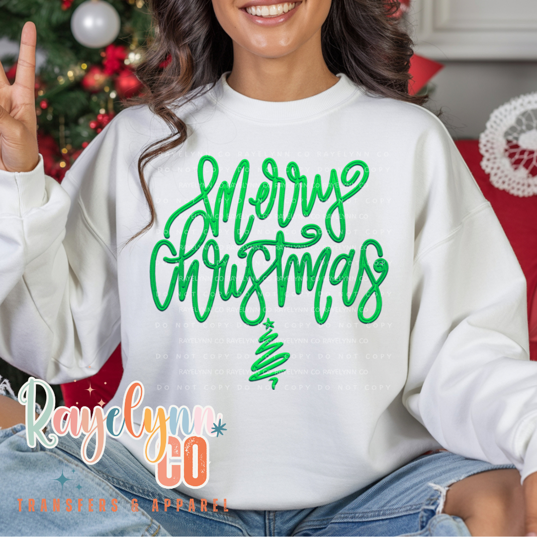 MERRY GREEN CHRISTMAS- DTF TRANSFER