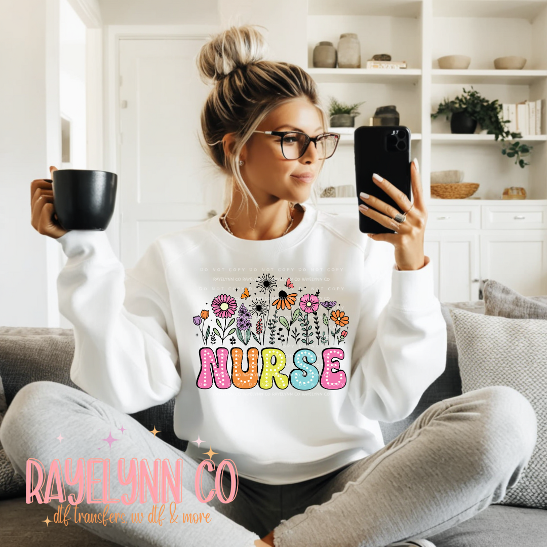 NURSE FLOWER- DTF
