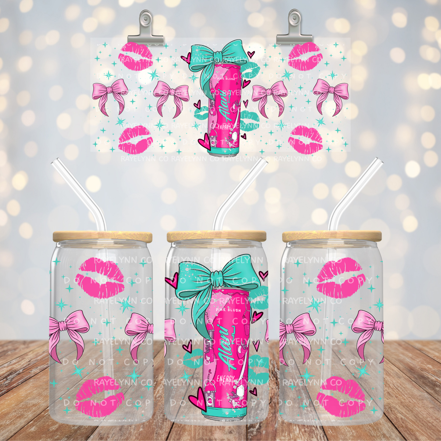 PINK SLUSH- UV DTF WRAP