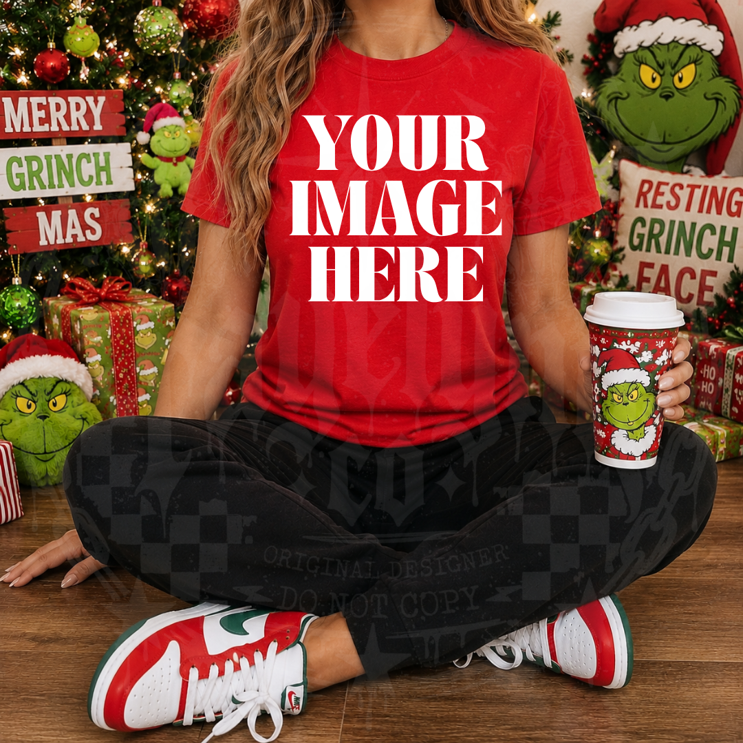GILDAN RED BLANK MOCKUP- DIGITAL DOWNLOAD