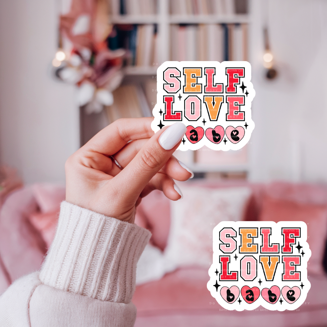 SELF LOVE- DYE CUT STICKER
