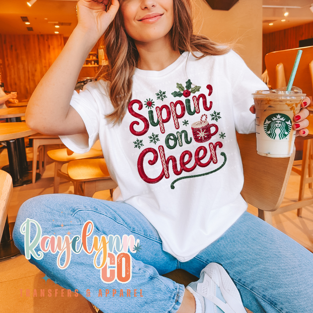 SIPPIN ON CHEER- DTF TRANSFER