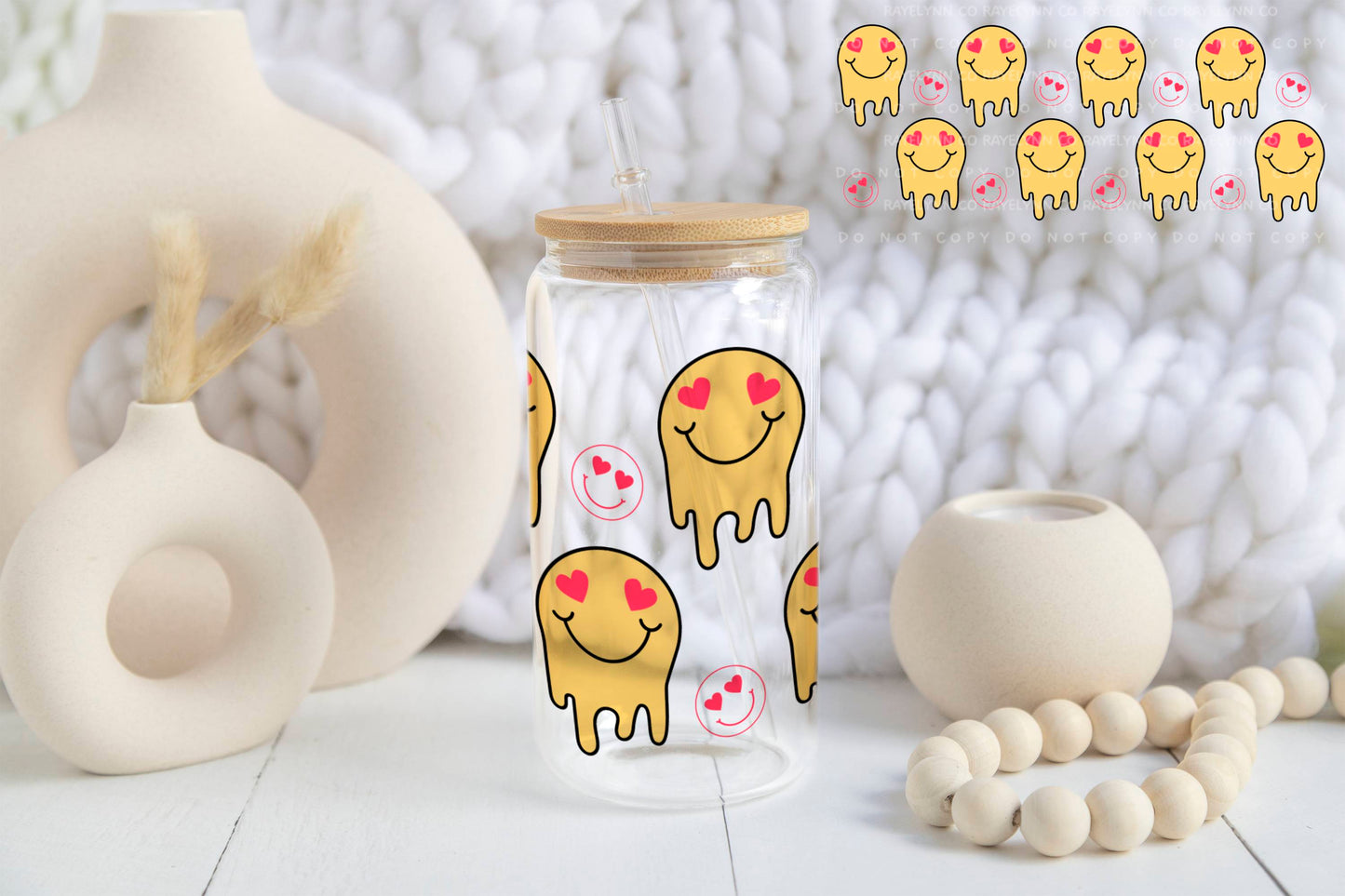 JUST SMILE- UV DTF WRAP