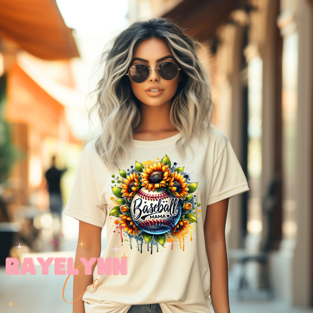 SUNFLOWER SPORT MAMA- DTF