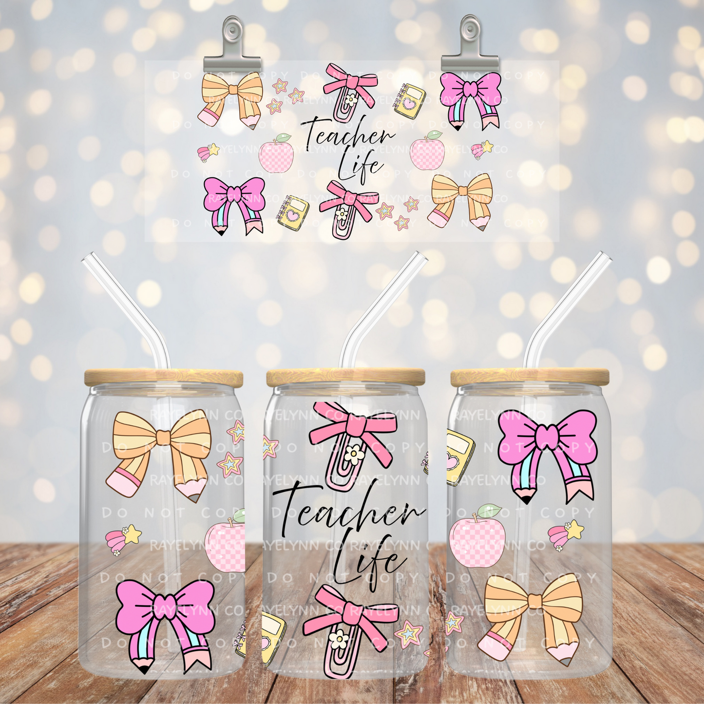 TEACHER LIFE- UV DTF WRAP