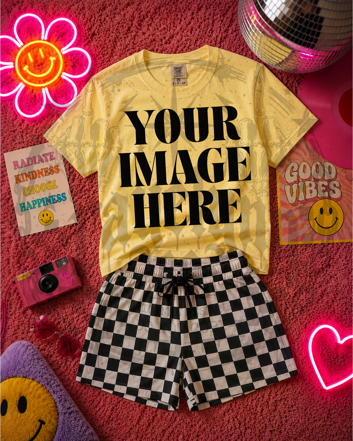 COMFORT COLOR YELLOW BLANK MOCK UP- DIGITAL DOWNLOAD