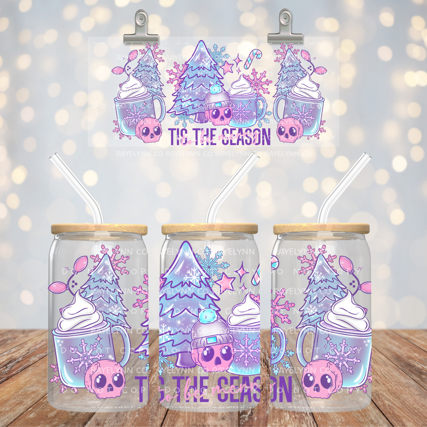 TIS THE SEASON- UV DTF WRAP