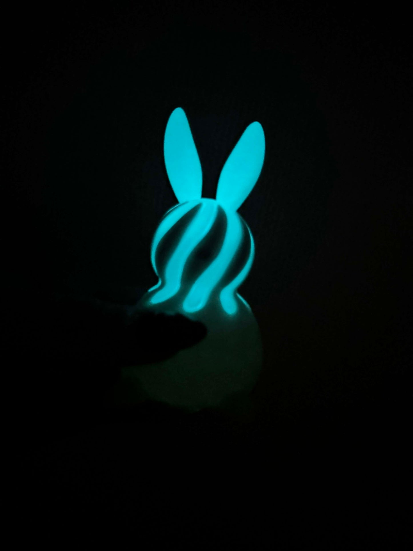 GLOW IN THE DARK EASTER BUNNY- 3D PRINTED