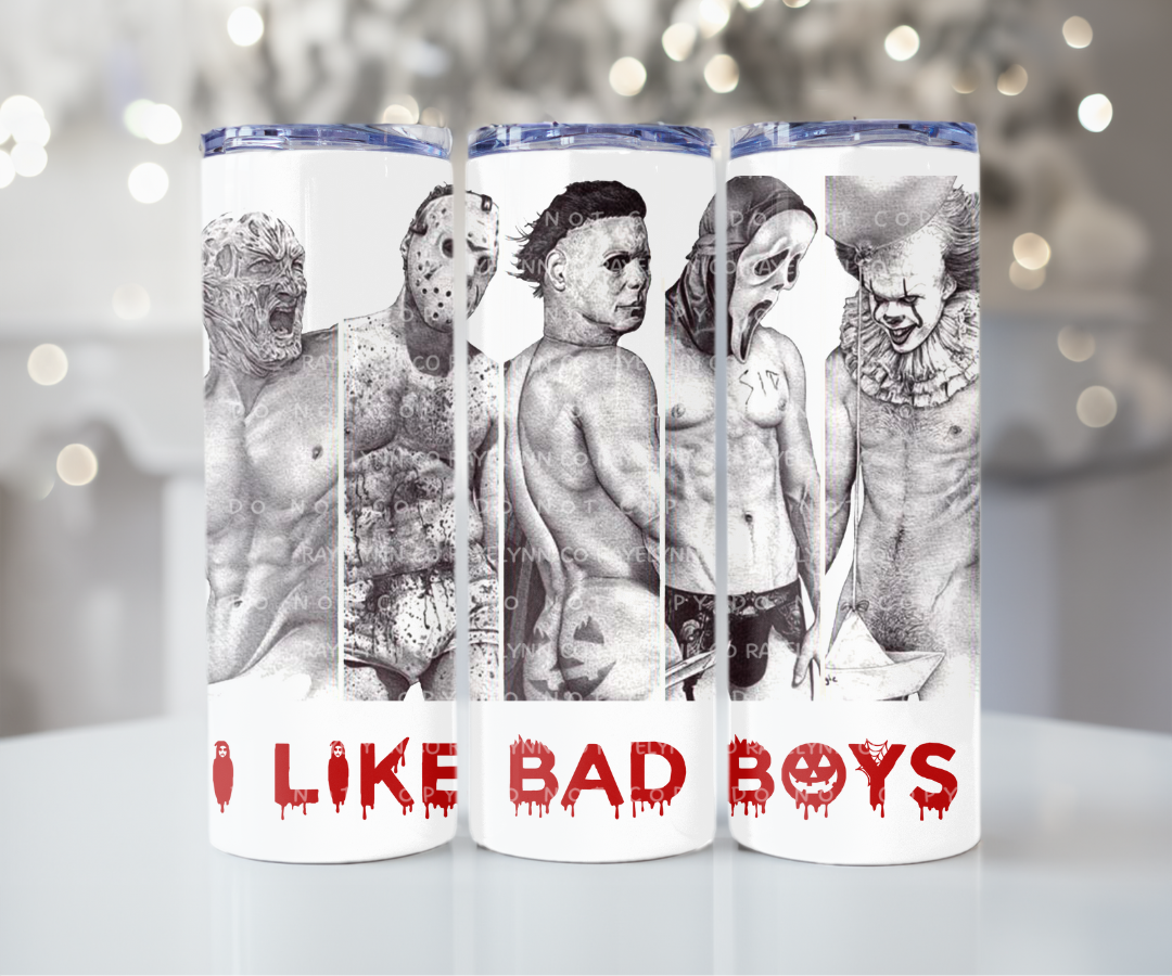 BAD BOYS- 20 OZ SKINNY UV DTF WRAP