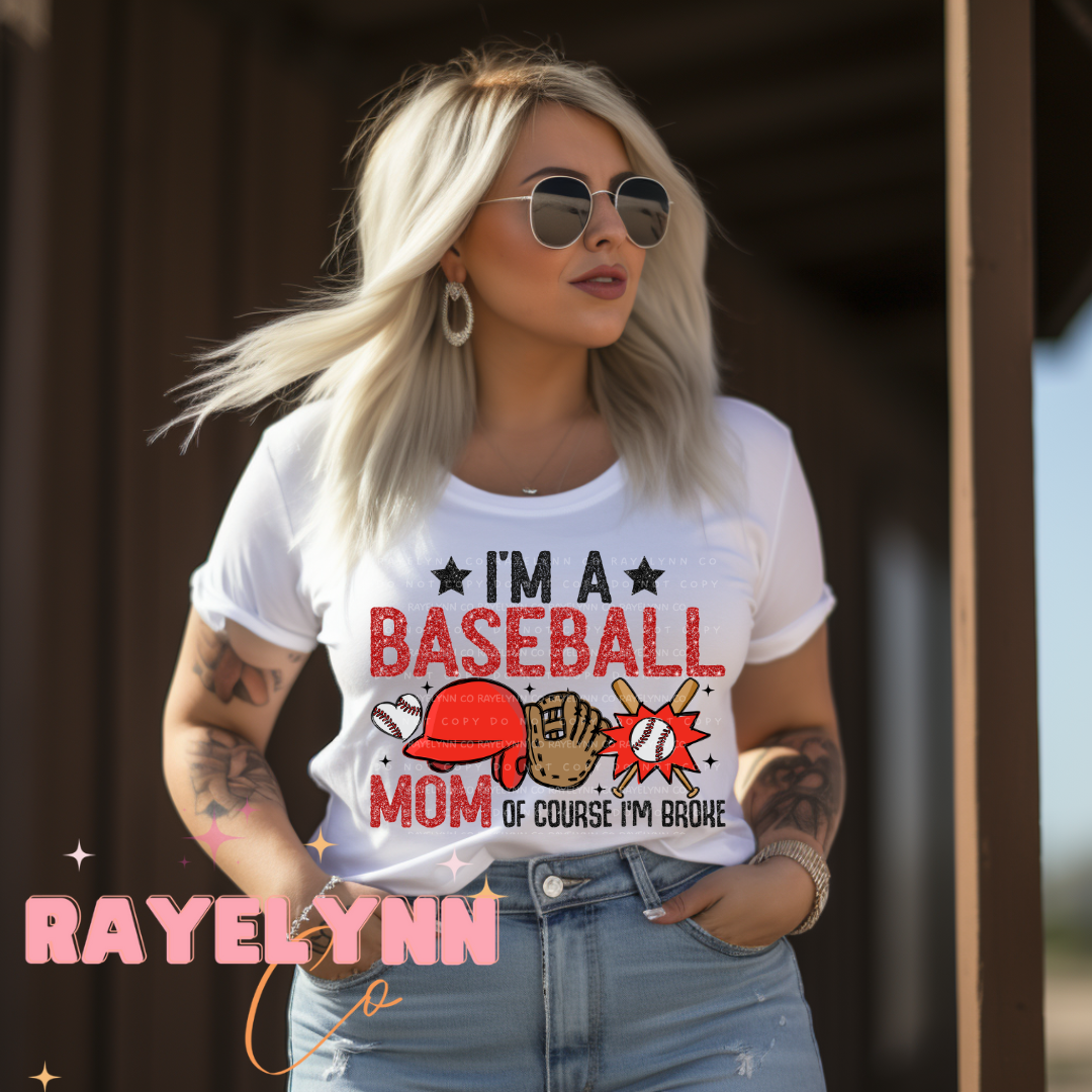 I'M A BASEBALL MOM- DTF