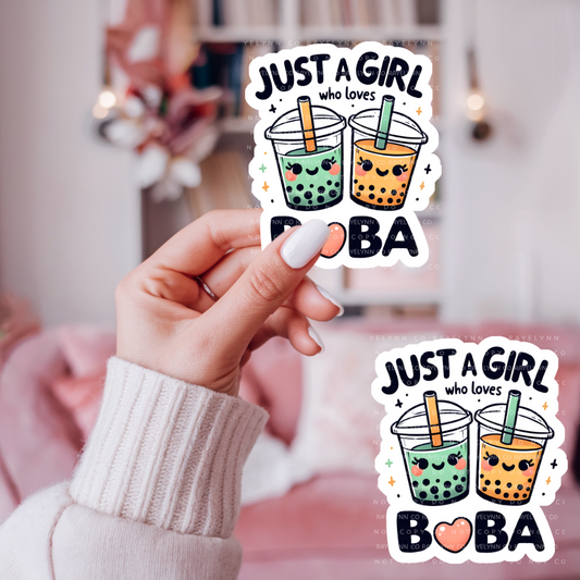 BOBA- DYE CUT STICKER