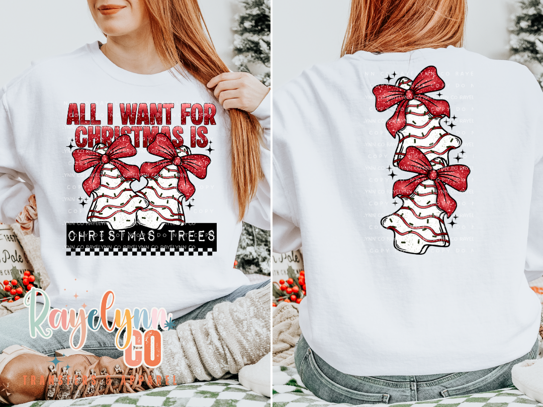 CHRISTMAS TREE (BUNDLE W/2 SLEEVES)- DTF TRANSFER
